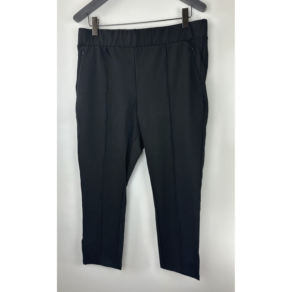 Universal Standard Skinny Pintuck Ponte Pants 28 Inch Stretch M Plus Size 18 20 - Picture 2 of 13